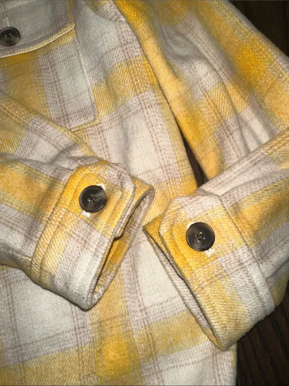 Old Navy Yellow Button-Up shacket size large girls 10-12 new with tags